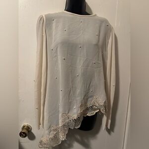 Sheer Asymmetrical blouse
